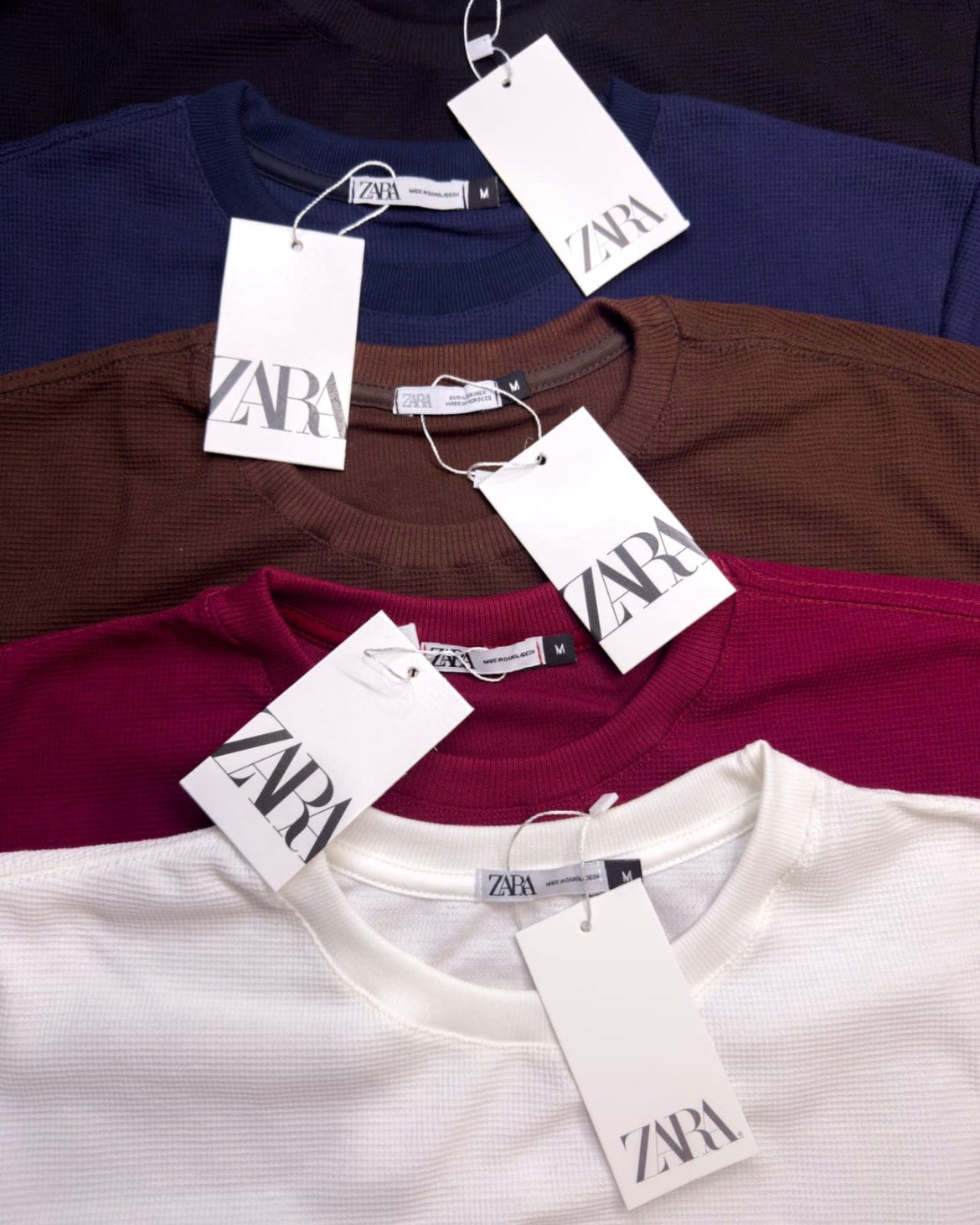 Zara-Camiseta texturizada