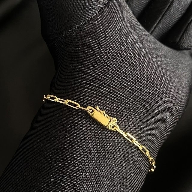Pulseira cartie tradicional - 3,5 mm - 21 cm - fecho gaveta (2)