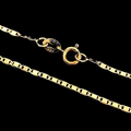 Corrente piastrine fechada [2 mm - 70 cm] - fecho tradicional