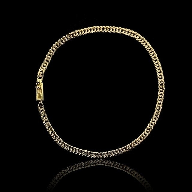 pulseira grumet duplo - 3,5 mm - 21 cm - fecho gaveta (2)