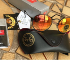 Ray-ban round vermelho