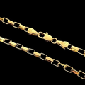Corrente cartie tijolinho [4 mm - 70 cm] - fecho tradicional