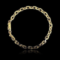 Pulseira cartie cadeado - 7 mm - 21 cm - fecho canhão