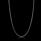 Corrente piastrine fechada [2 mm - 70 cm] - fecho tradicional