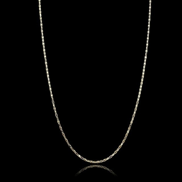 Corrente piastrine fechada [2 mm - 70 cm] - fecho tradicional