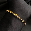 Pulseira cartie cadeado - 5 mm - 21 cm - fecho canhão