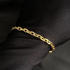 Pulseira cartie cadeado - 5 mm - 21 cm - fecho canhão