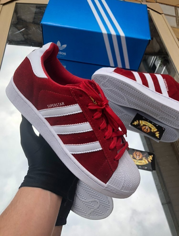 Adidas superstar vermelho