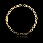 Pulseira cartie cadeado - 5 mm - 21 cm - fecho canhão