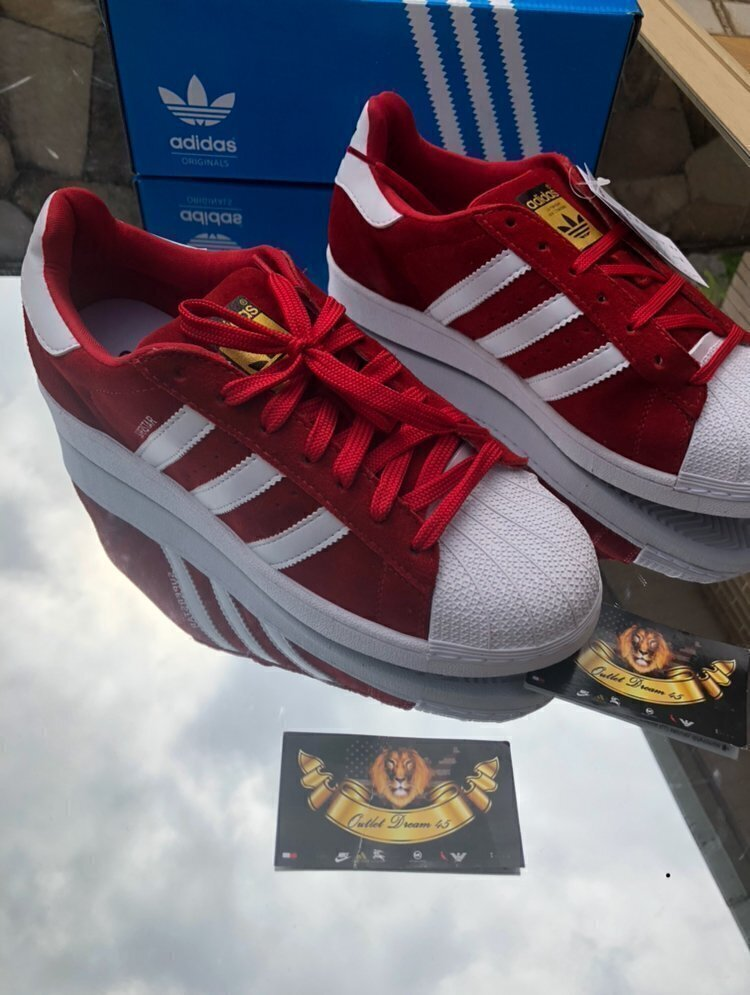 Adidas superstar vermelho